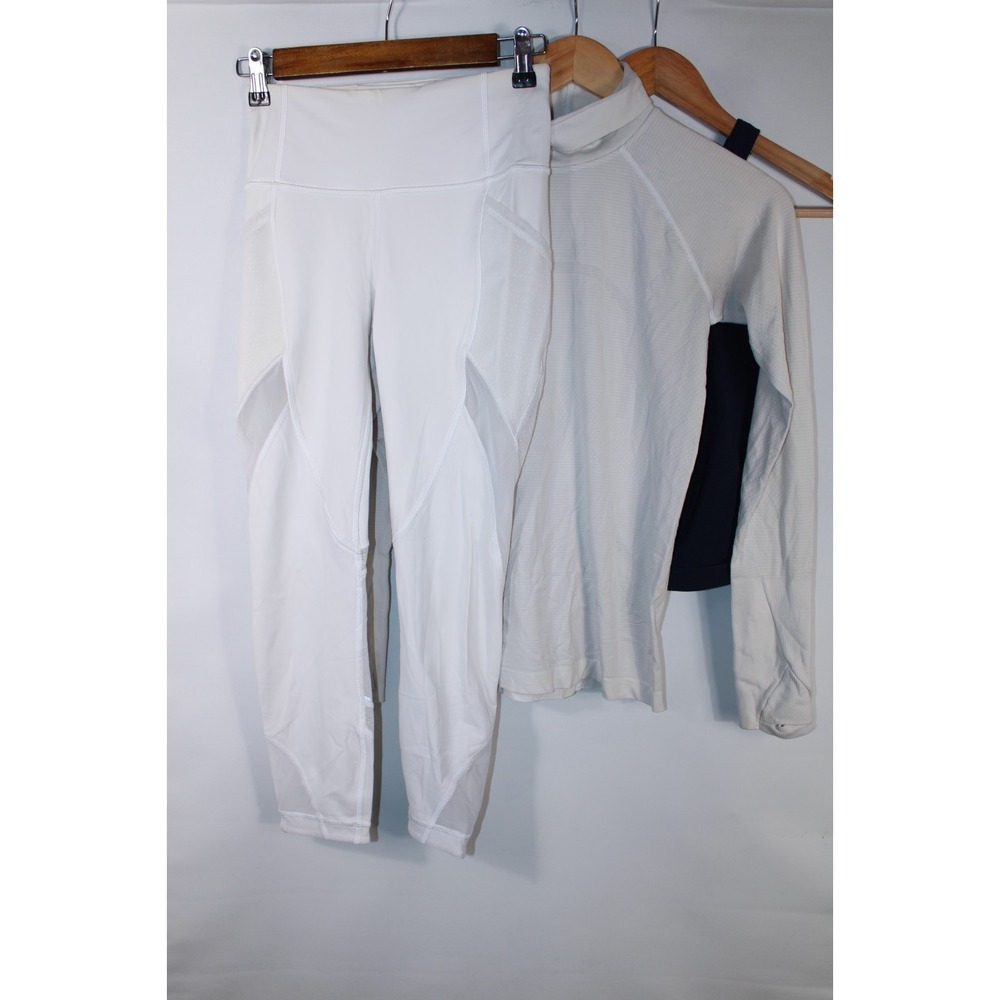 Lululemon Women's Size 4 Multicolor Lot of 3 Leggings and Tops